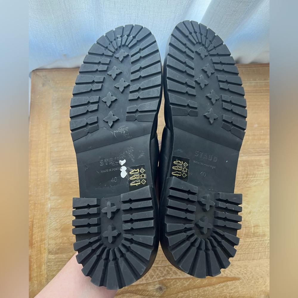 STAUD Astro Quilted Puffer Mules In Black Size 40 New - Picture 9 of 11